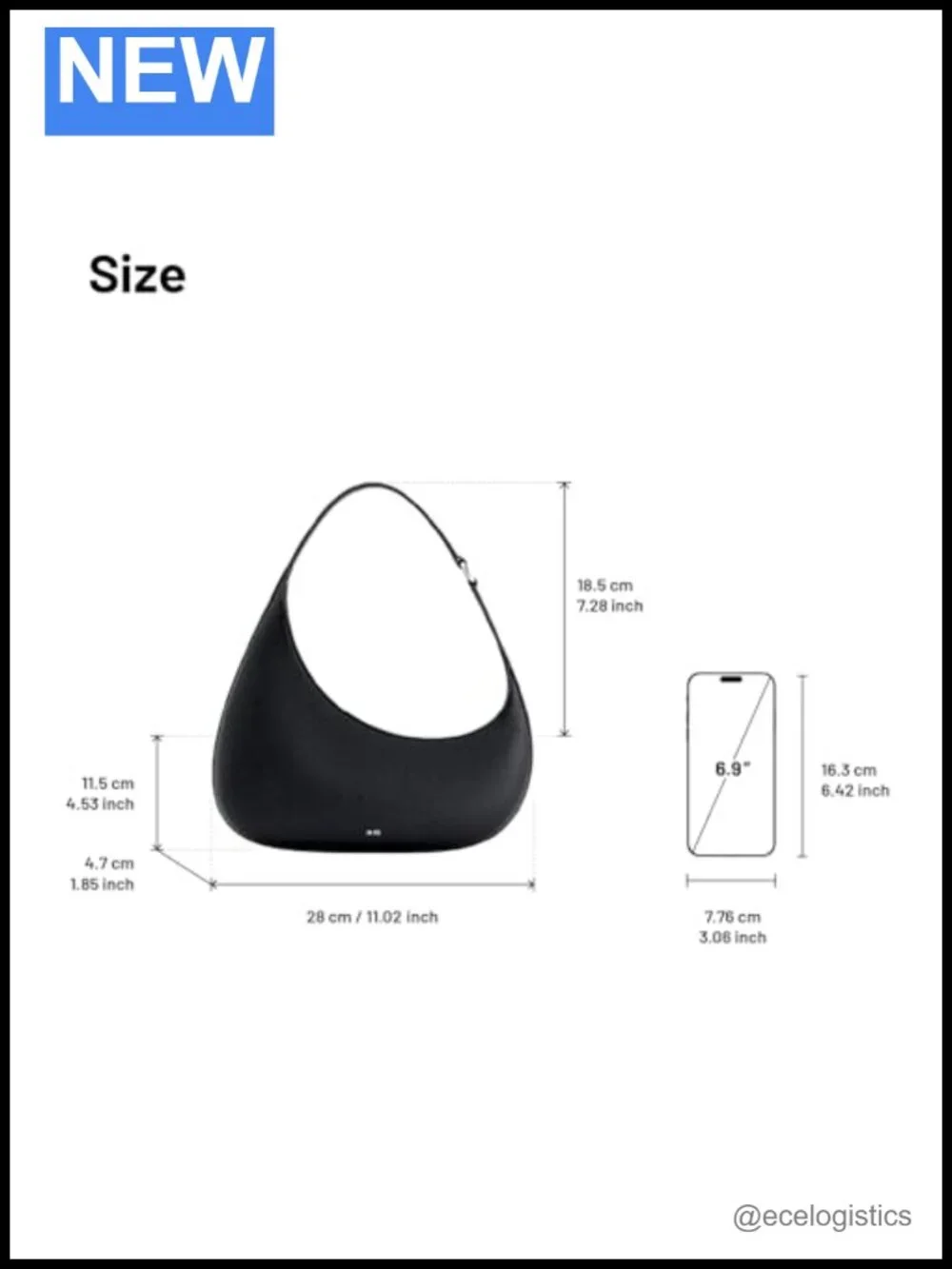Vegan Leather Shoulder Bag with Detachable Strap, Oprah's Favorite